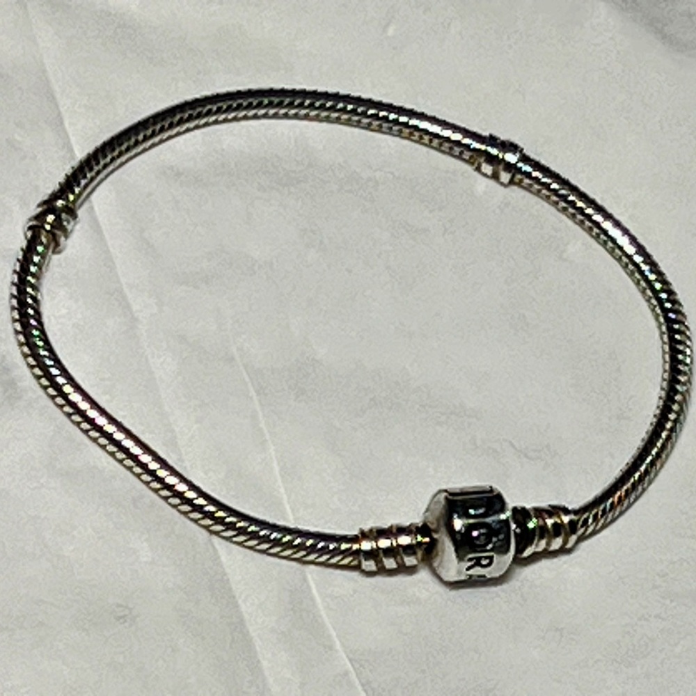 Pandora snake chain sterling silver bracelet